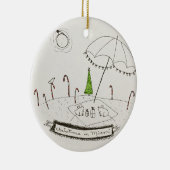 Weihnachten in Miami Keramik Ornament (Rechts)