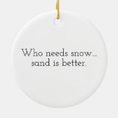 Weihnachten in Miami Keramik Ornament (Hinten)