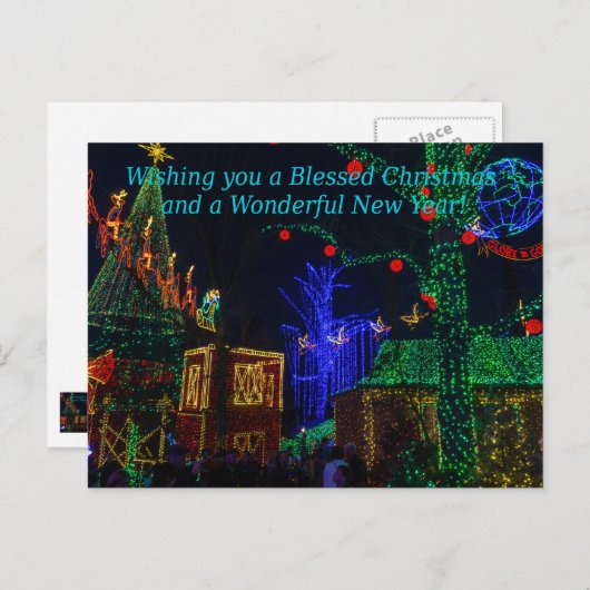 Weihnachten in Midtown Grüße Weihnachten Postkarte (Vorne/Hinten)