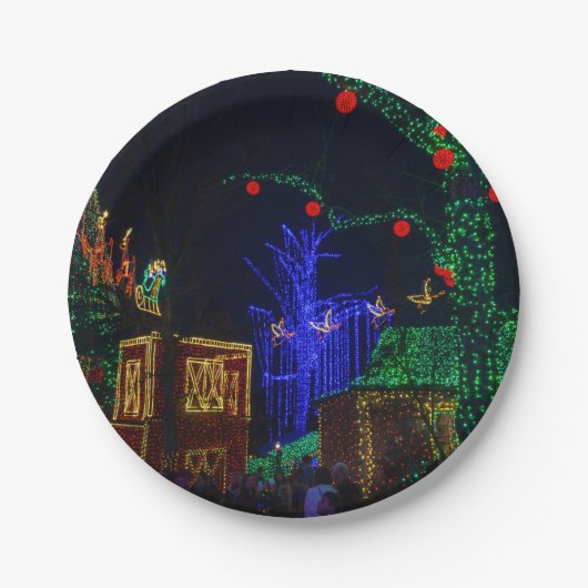 Weihnachten in Midtown Pappteller (Vorderseite)