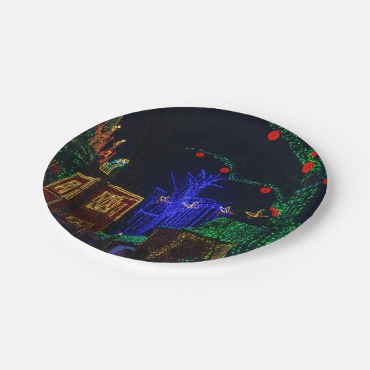 Weihnachten in Midtown Pappteller (Schrägansicht)