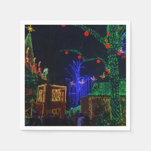 Weihnachten in Midtown Serviette (Vorderseite)