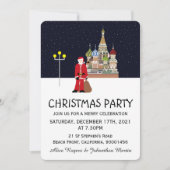 Weihnachten in Moskau - Weihnachtsfeier Party Einl Einladung (Vorderseite)