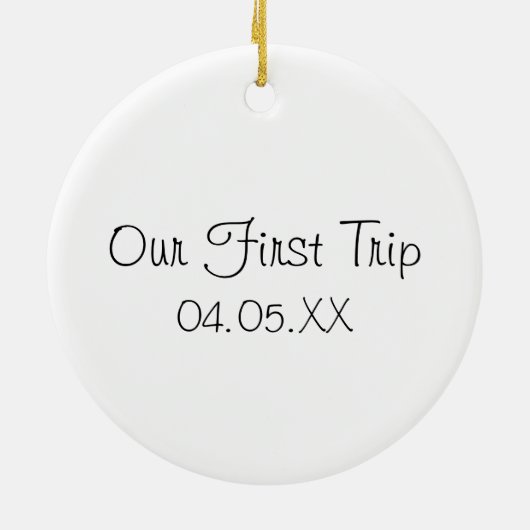 Weihnachten in München - Wasserfarbe Keramik Ornament (Hinten)