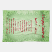 Weihnachten in Nan's House Kitchen Handtücher (Horizontal)