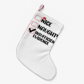 Weihnachten in Naughty unzureichende Beweise Kleiner Weihnachtsstrumpf (Vorderansicht (hängend))