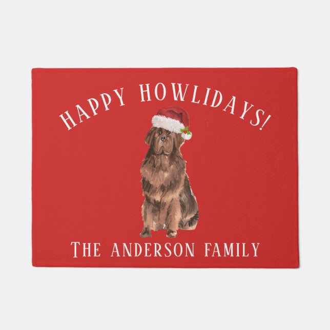 Weihnachten in Neufundland Fußmatte (Vorderseite)