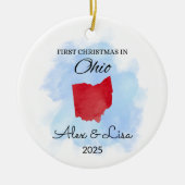 Weihnachten in Nevada Staat Ornament (Vorne)