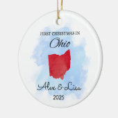 Weihnachten in Nevada Staat Ornament (Links)