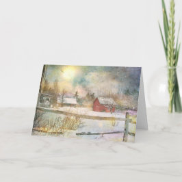 Weihnachten in New England Karte