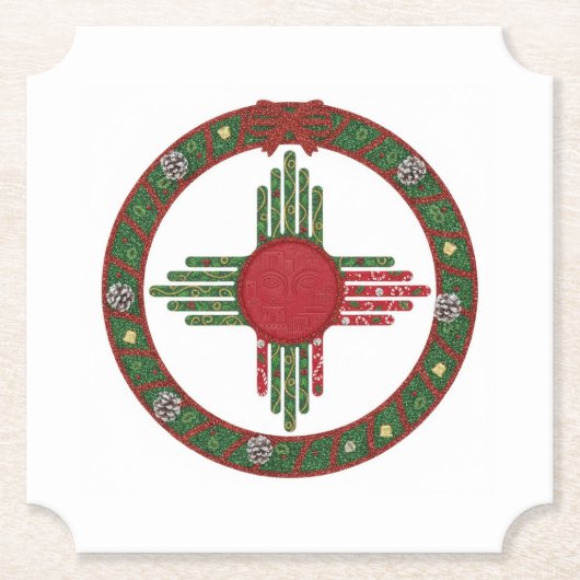 Weihnachten in New Mexico Untersetzer (Vorderseite)