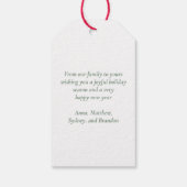 Weihnachten in New York, Architecture Skyline Geschenkanhänger (Rückseite)