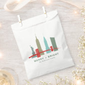 Weihnachten in New York, Architecture Skyline Geschenktütchen (Ausgeschnitten)