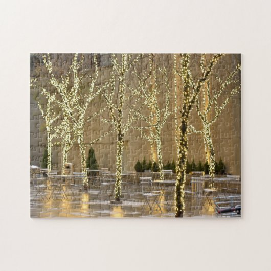 Weihnachten in New York City Holiday Lights NYC Puzzle (Horizontal)