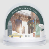 Weihnachten in New York Keepake Foto Schneekugeln (Vorderseite)