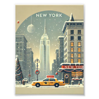 Weihnachten in New York | Statue of Liberty Urlaub Fotodruck