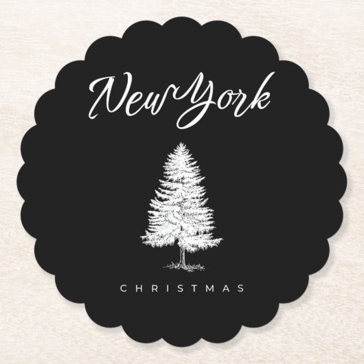 Weihnachten in New York Untersetzer (Vorderseite)