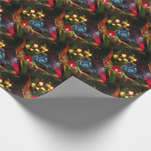 Weihnachten in New York Window Display Geschenkpapier (Ecke)