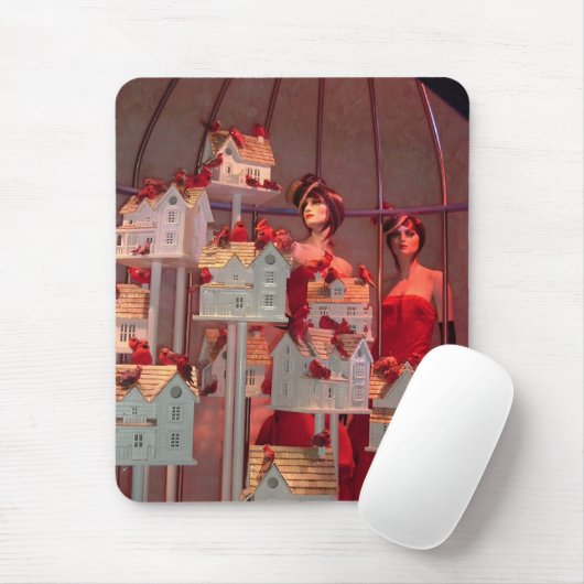 Weihnachten in New York Window Display Mousepad (Mit Mouse)