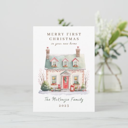 Weihnachten in New Zuhause (Stehend Vorderseite)