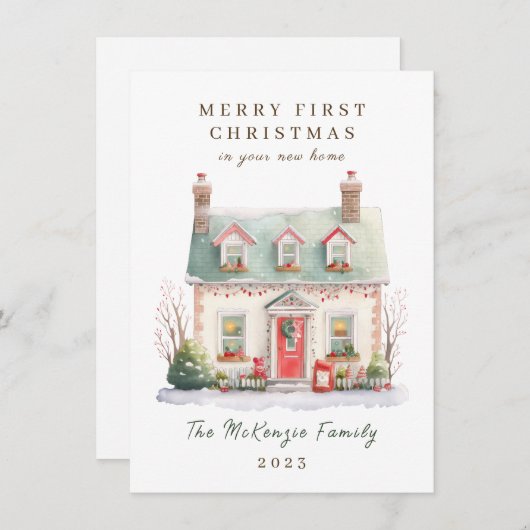 Weihnachten in New Zuhause (Vorne/Hinten)