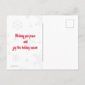 Weihnachten in Norwegen Postkarte (Rückseite)