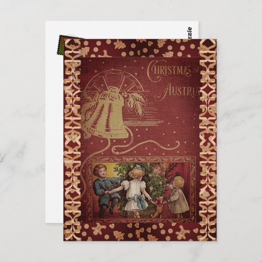 Weihnachten in Österreich Vintag Postkarte (Vorne/Hinten)