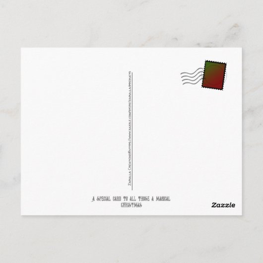 Weihnachten in Österreich Vintag Postkarte (Rückseite)