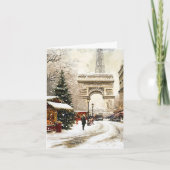 Weihnachten in Paris: Arc de Triomphe Winterlandsc (Vorderseite)