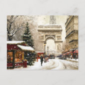 Weihnachten in Paris: Arc de Triomphe Winterlandsc (Vorderseite)