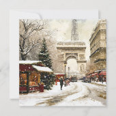 Weihnachten in Paris: Arc de Triomphe Winterlandsc (Vorderseite)