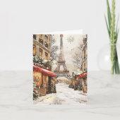 Weihnachten in Paris: Eiffelturm Festive Street (Vorderseite)