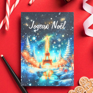 Weihnachten in Paris, Eiffelturm Karte