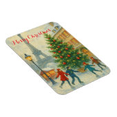 Weihnachten in Paris Eiffelturm Winter Magnet (Rechte Seite)