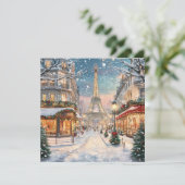 Weihnachten in Paris: Eiffelturm Winter Wonderland (Stehend Vorderseite)