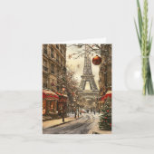 Weihnachten in Paris: Festlicher Eiffelturm Boulev (Vorderseite)