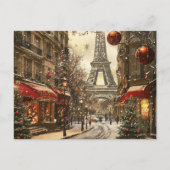 Weihnachten in Paris: Festlicher Eiffelturm Boulev (Vorderseite)