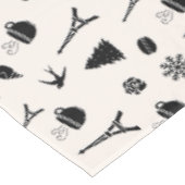 Weihnachten in Paris | GEMUSTERT Tischdecke (Schrägansicht)