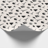 Weihnachten in Paris Geschenkpapier (Ecke)