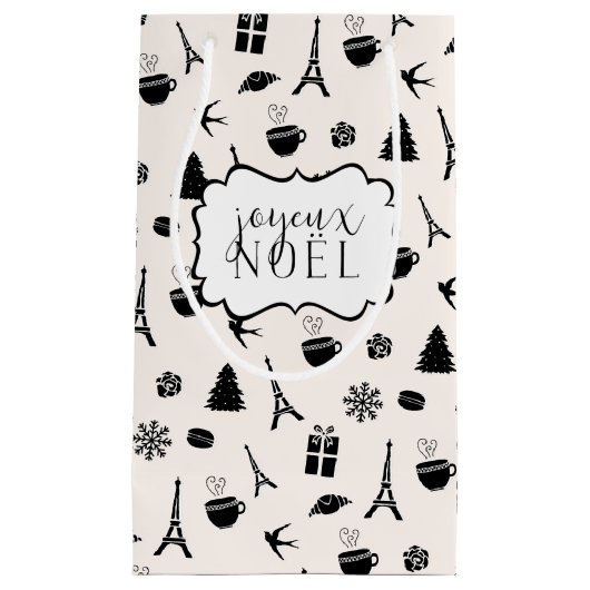 Weihnachten in Paris | Joyeux Weihnachten Kleine Geschenktüte (Vorderseite)