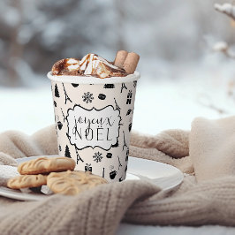 Weihnachten in Paris | Joyeux Weihnachten Pappbecher