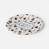 Weihnachten in Paris | Joyeux Weihnachten Pappteller (Schrägansicht)