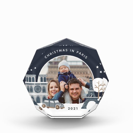 Weihnachten in Paris Keepake Fotoblock (Vorderseite)