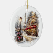 Weihnachten in Paris Keramik Ornament (Rechts)