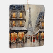 Weihnachten in Paris Keramikornament (Rechts)