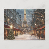 Weihnachten in Paris: Leuchtender Eiffelturm (Vorderseite)