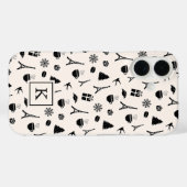 Weihnachten in Paris | MIT MONOGRAMM Case-Mate iPhone Hülle (Rückseite (Horizontal))