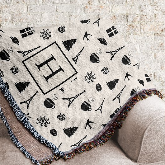 Weihnachten in Paris | MIT MONOGRAMM Decke