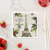 Weihnachten in Paris Serviette (Beispiel)