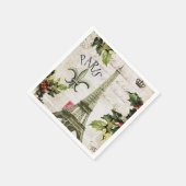 Weihnachten in Paris Serviette (Ecke)